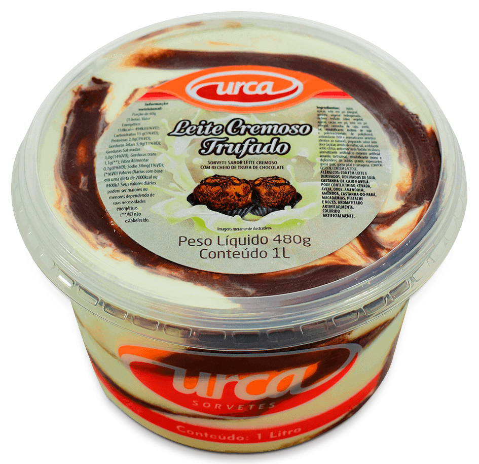 Pote 1 Litro Leite Cremoso Trufado