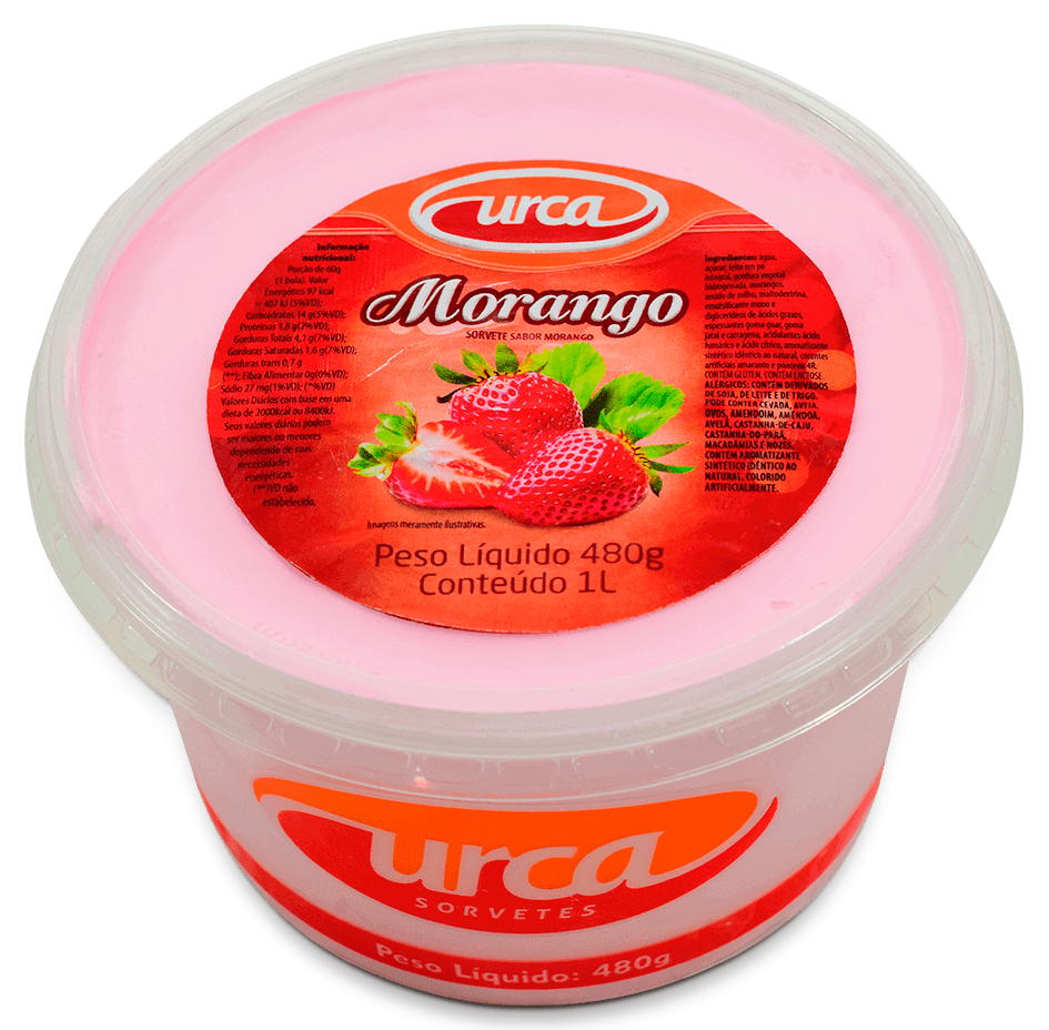 Pote 1 Litro Morango