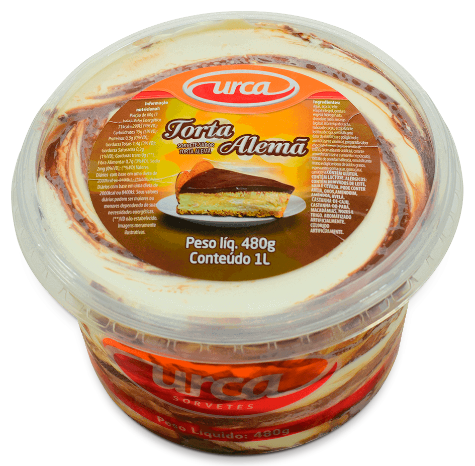 Pote 1 Litro Torta Alemã