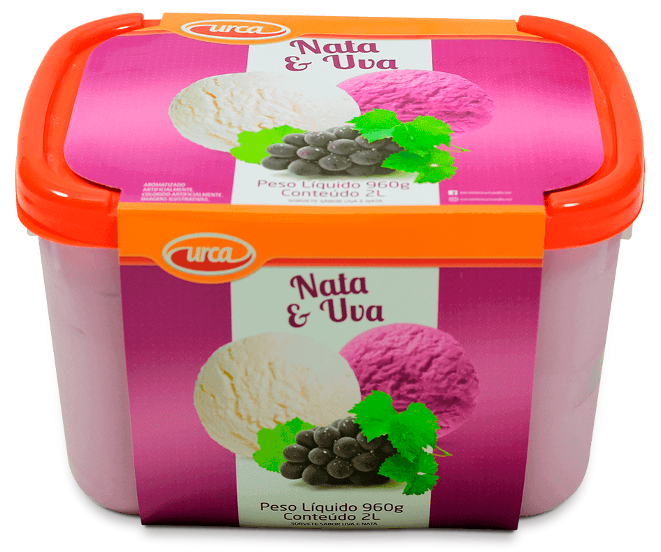 Pote 2 Litros Uva e Nata