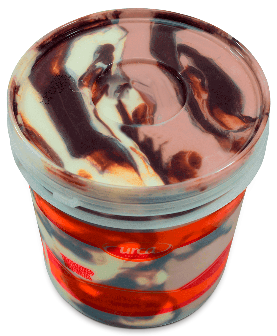 Balde 3,6 Litros Leite Cremoso Trufado e Chocolate Trufado