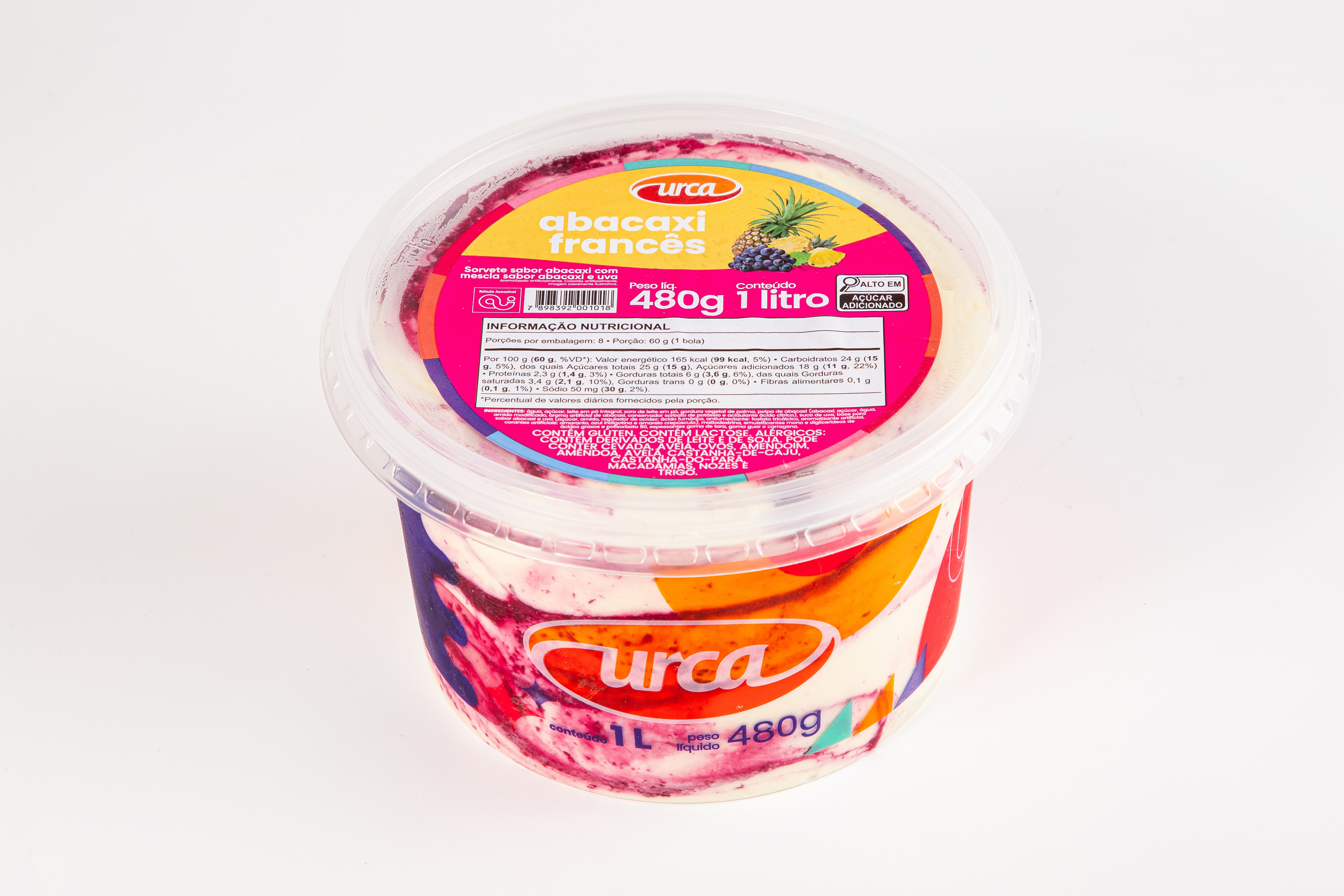 Pote 1 Litro Abacaxi Francês